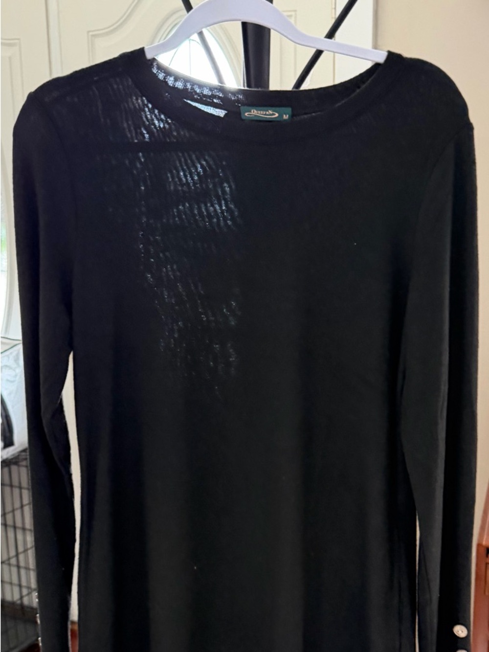 Black Long Sleeve Lightweight Top
